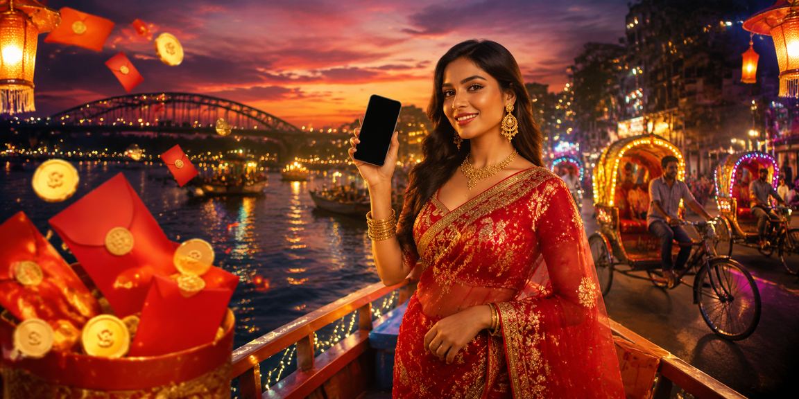 তাজা রেড এনভেলপ বোনাস স্লট গেমের দৃশ্য